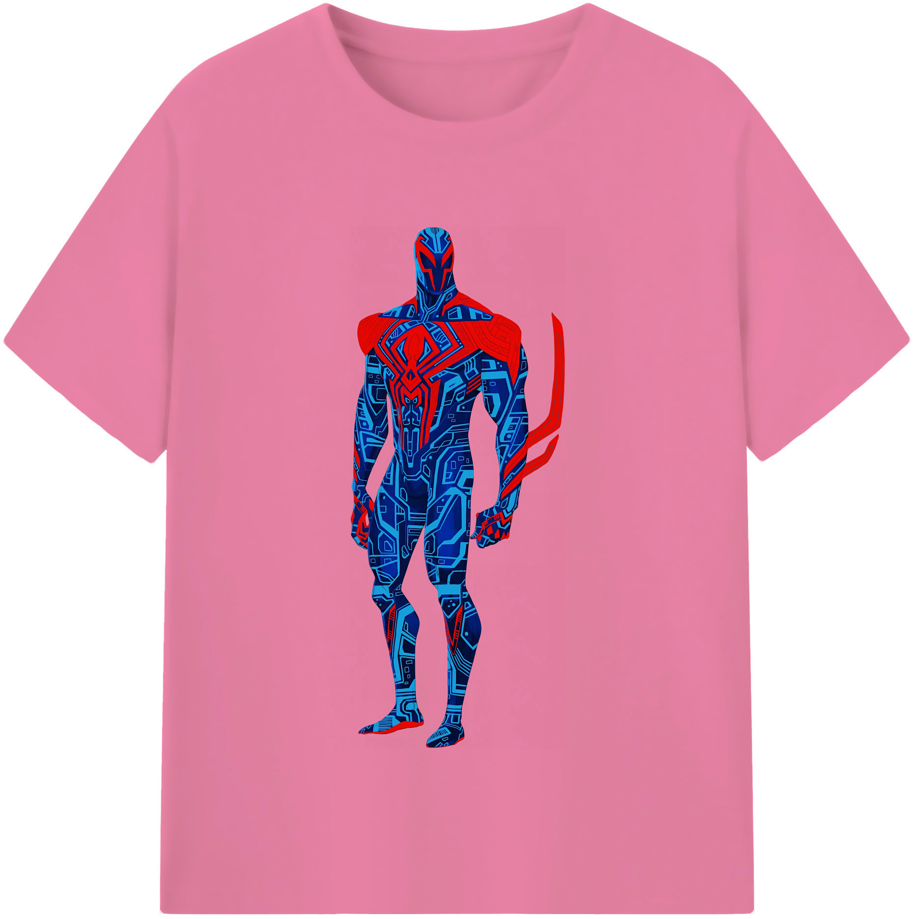 （画像用） Spider Man スパイダーマン 綿100％半袖Tシャツ（フロントプリント）